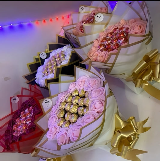 Luxury Chocolate & Eternal Flower Bouquet 🌸🍫