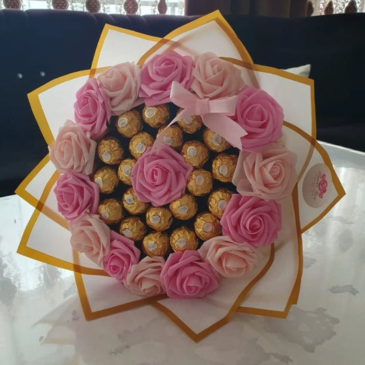 Luxury Ferrero Rocher & Eternal Flower Bouquet