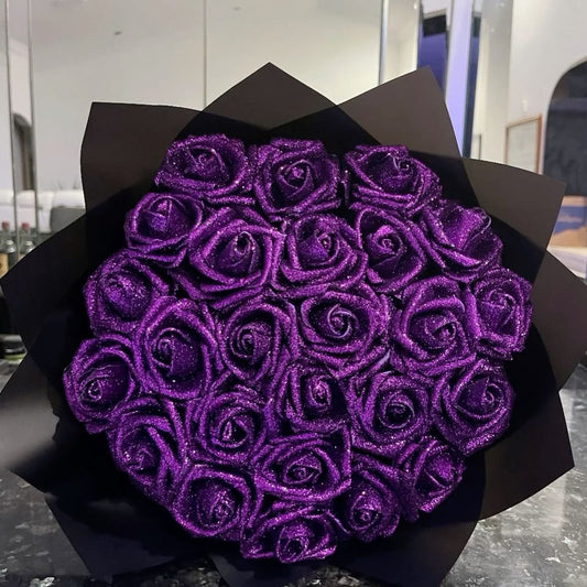 Luxury 15 Purple Eternal Flower Bouquet 💜💐